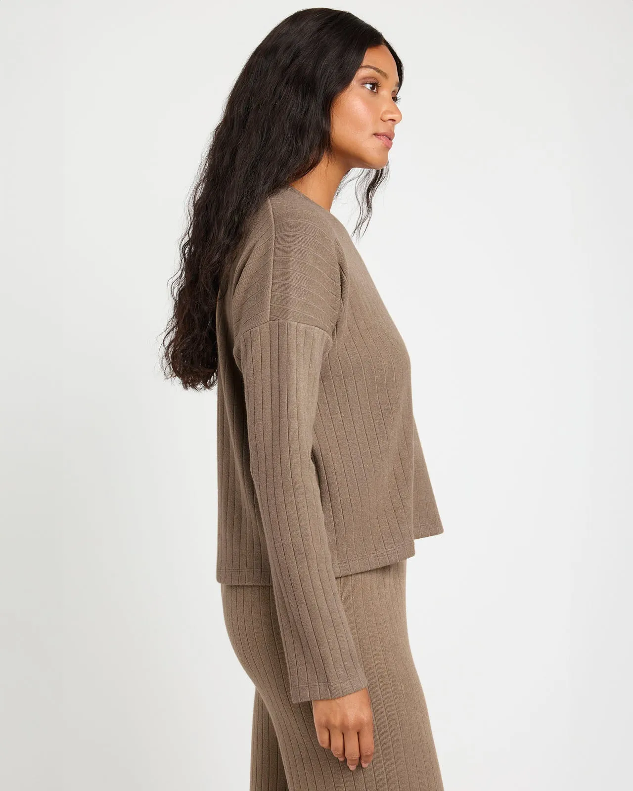 Splendid x @Cellajaneblog Wide Rib Long Sleeve Sweater sold by Splendid product image thumbnail 4