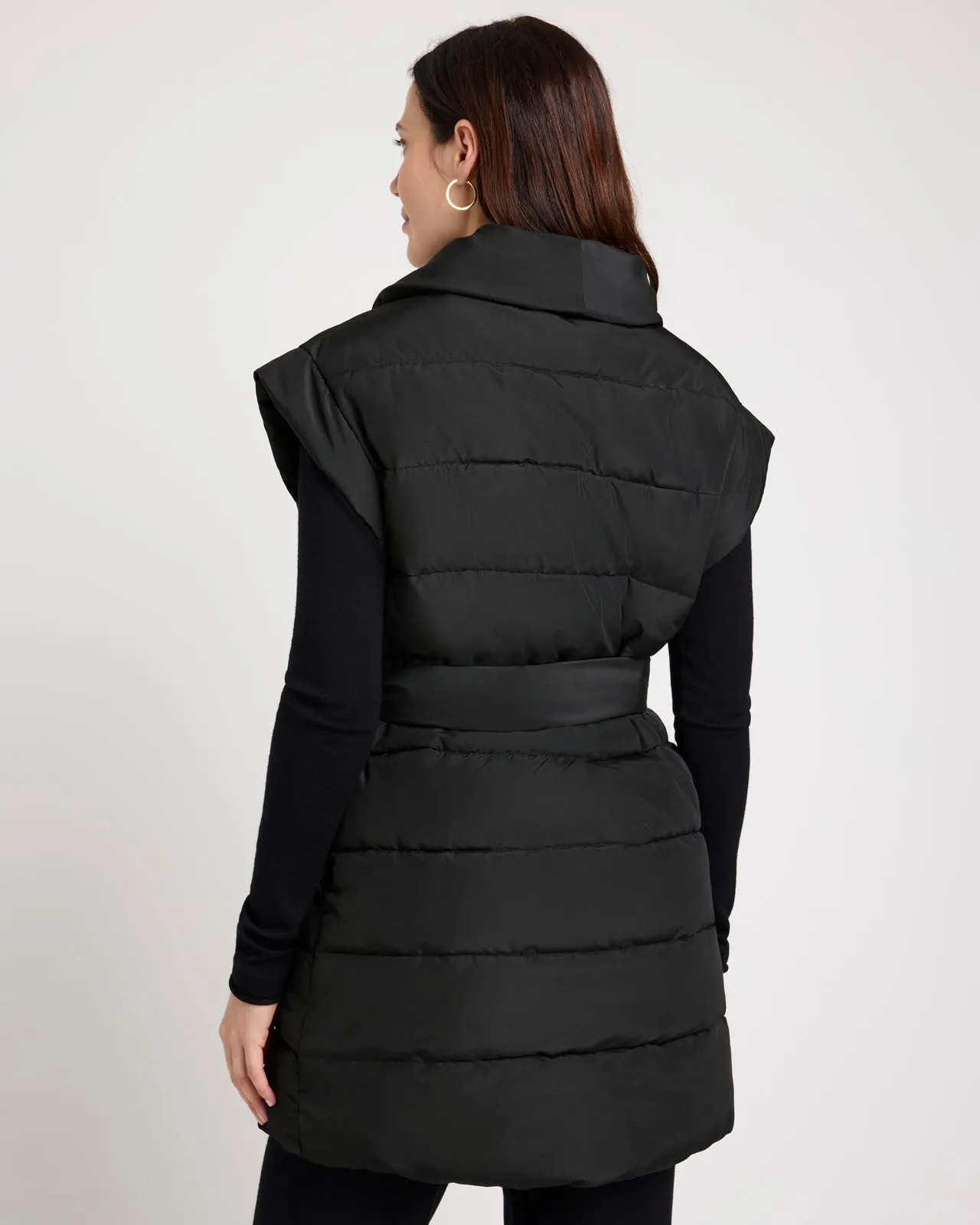 Splendid x @Cellajaneblog Long Puffer Vest sold by Splendid product image thumbnail 4