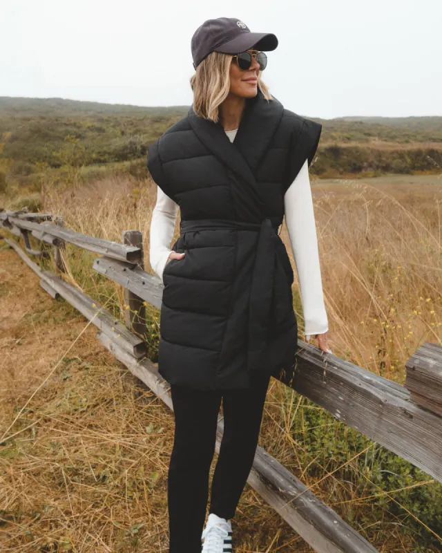 Splendid x @Cellajaneblog Long Puffer Vest made by Splendid