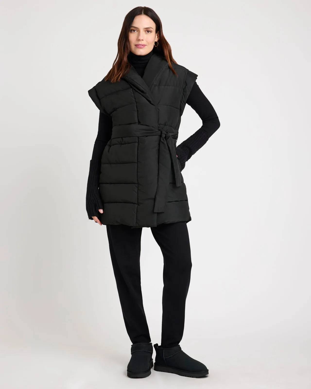 Splendid x @Cellajaneblog Long Puffer Vest sold by Splendid product image thumbnail 5