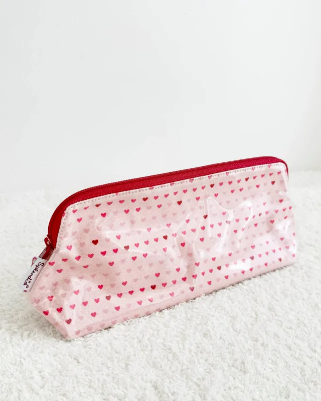 Small Tiny Hearts Makeup Bag sold by Splendid