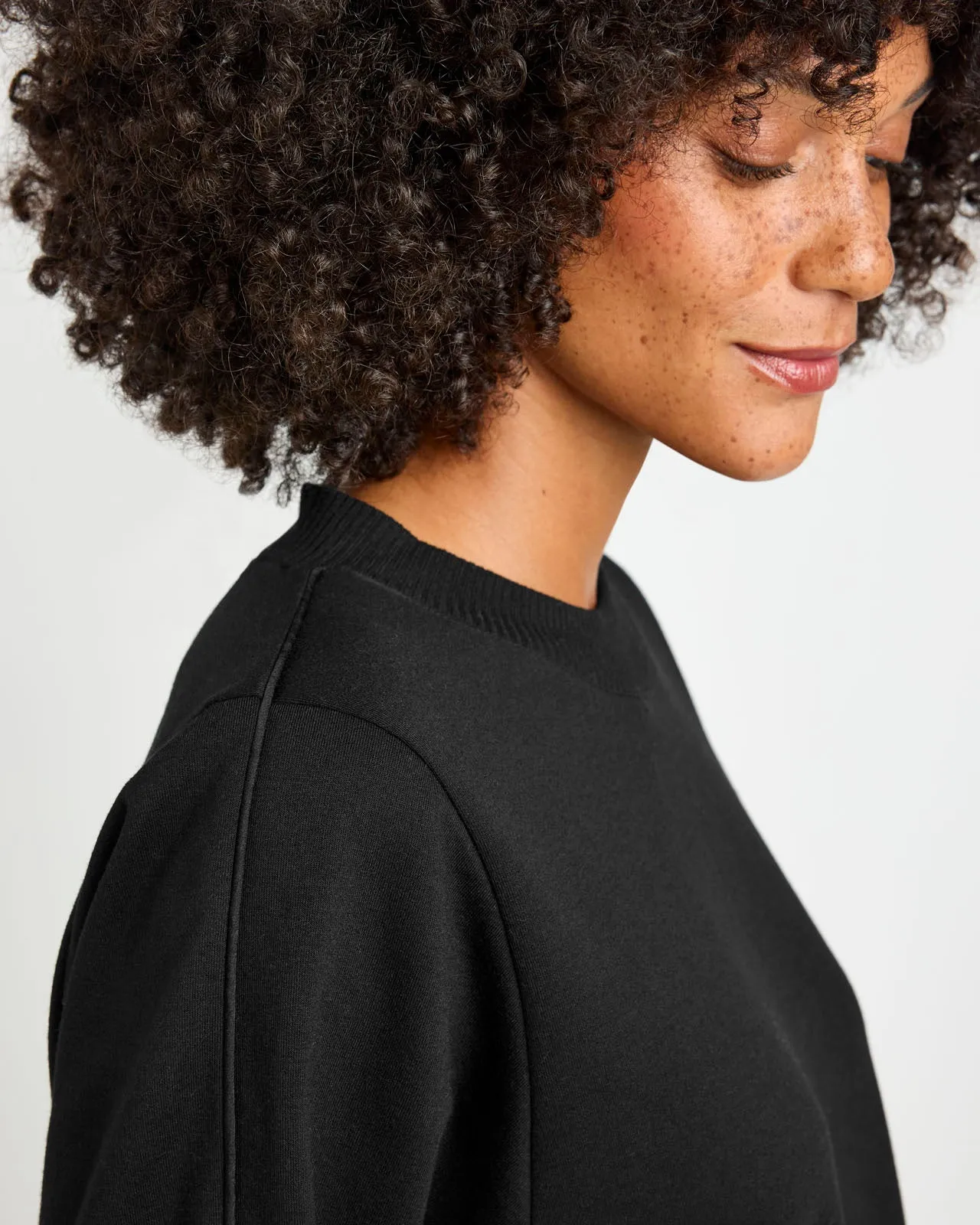 Soft Fleece Plush Satin Crewneck Pullover sold by Splendid product image thumbnail 4