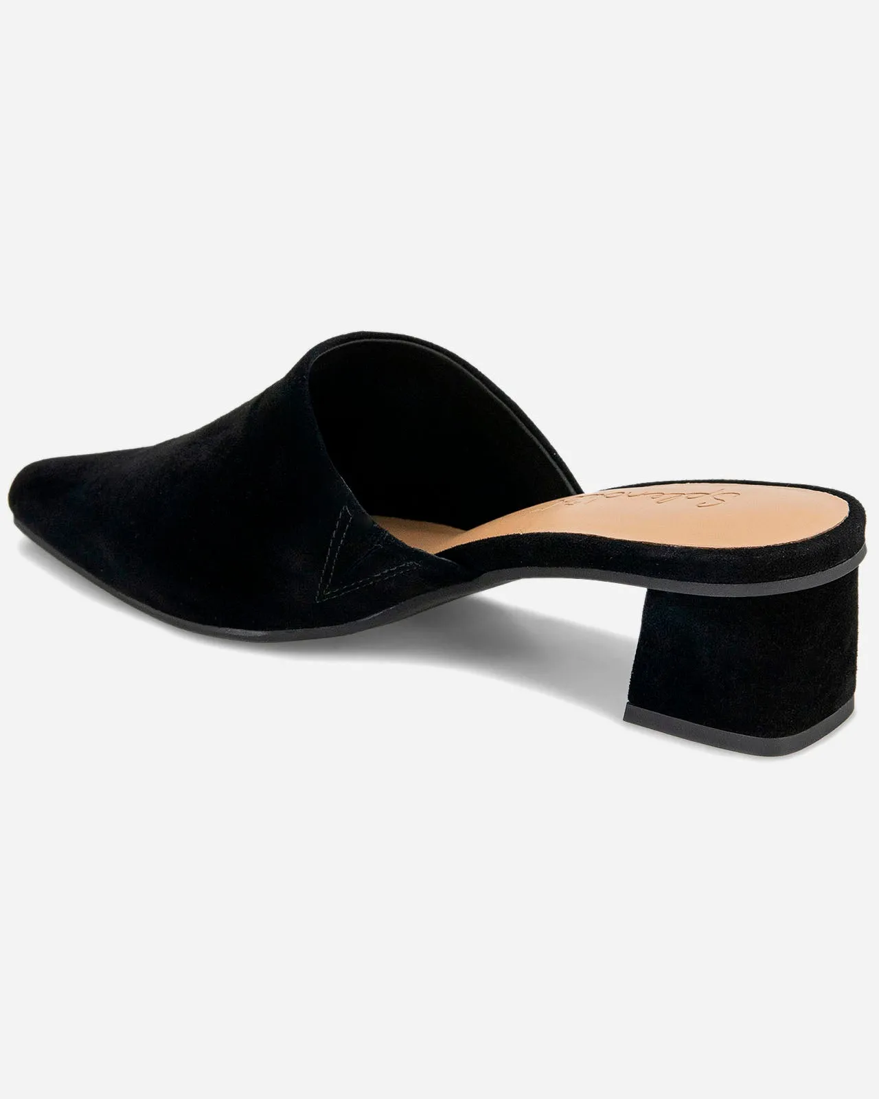 Lorelei Suede Mule Slide in Black sold by Splendid product image thumbnail 3