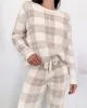 Grey Plaid Fuzzy Sweater PJ Set sold by Splendid