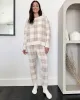 Grey Plaid Fuzzy Sweater PJ Set sold by Splendid