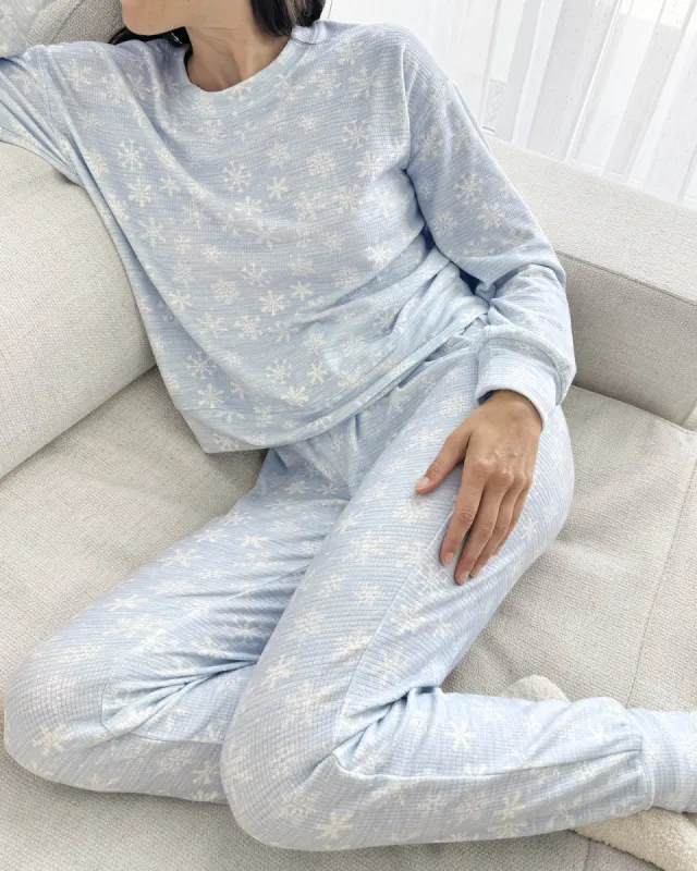 Snowflake Marna Waffle Thermal PJ Set sold by Splendid