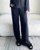 Navy Satin Silk PJ Set sold by Splendid