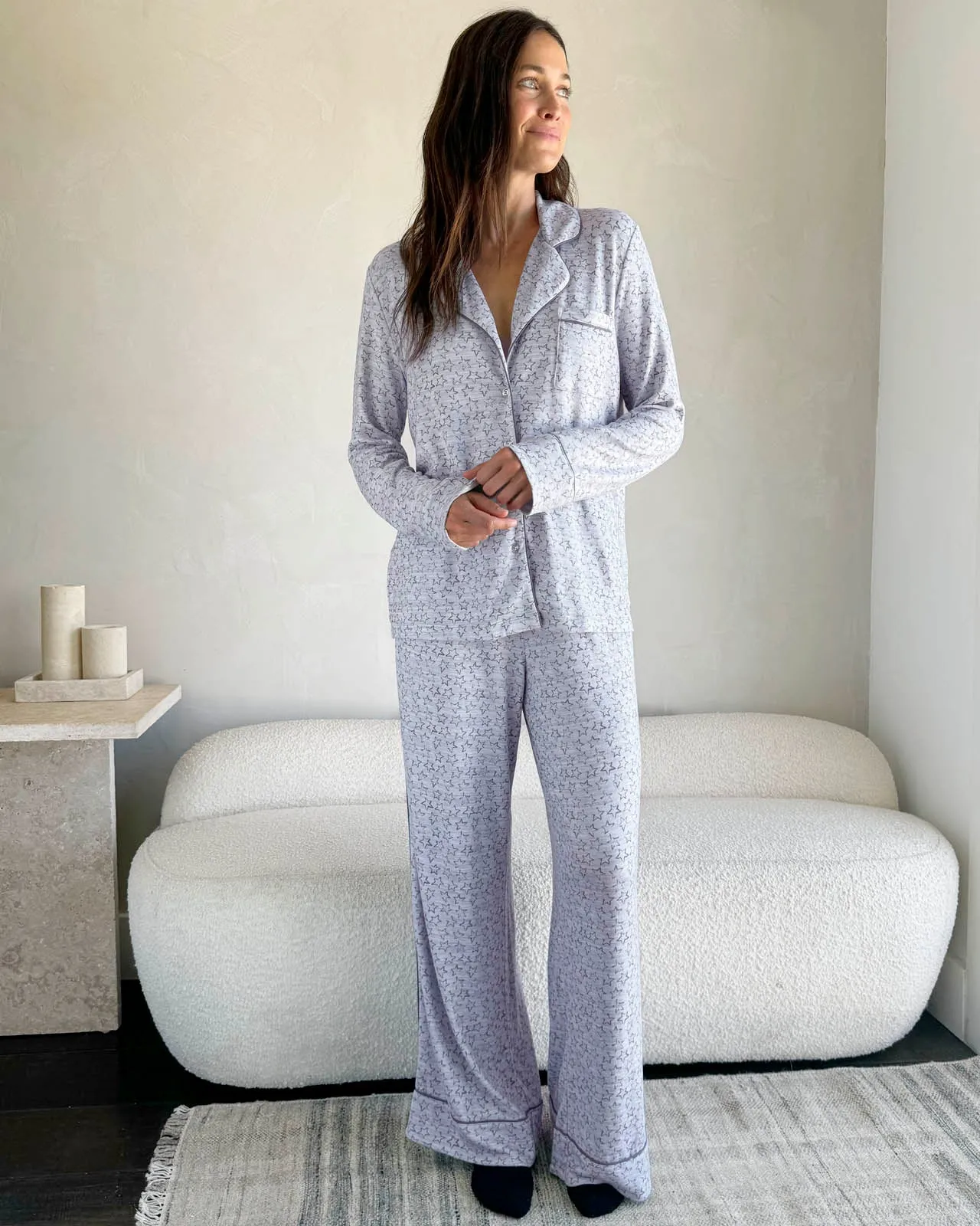 Outline Stars Flora Pillow Soft PJ Set sold by Splendid product image thumbnail 2