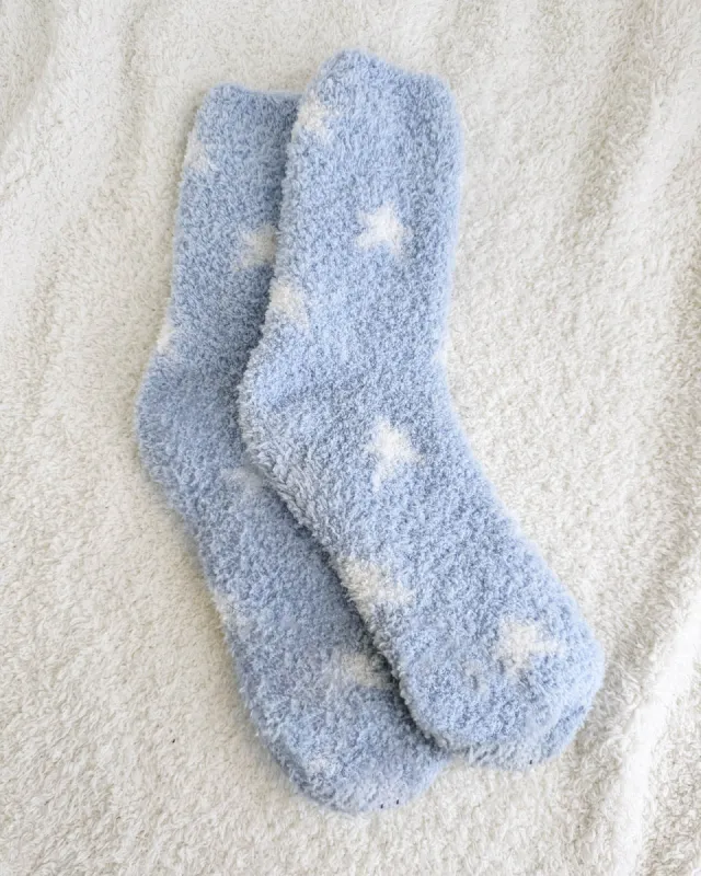 Blue Star Bia Fuzzy Socks sold by Splendid