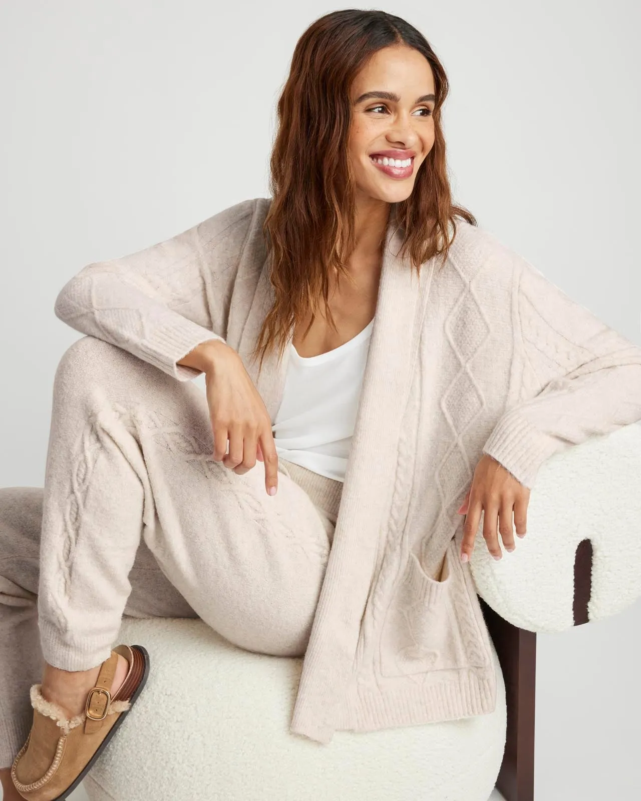 Stassi Cable Cardigan sold by Splendid