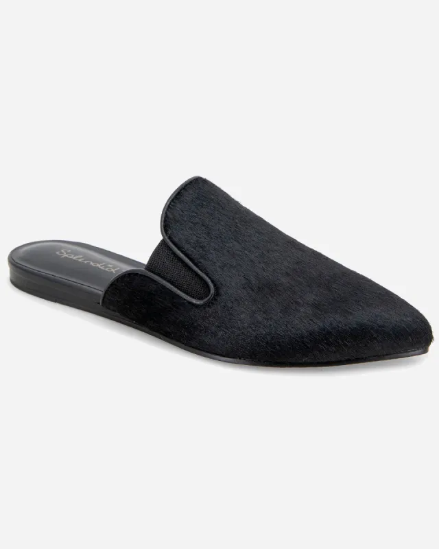 Liza Black Pony Hair Mule sold by Splendid