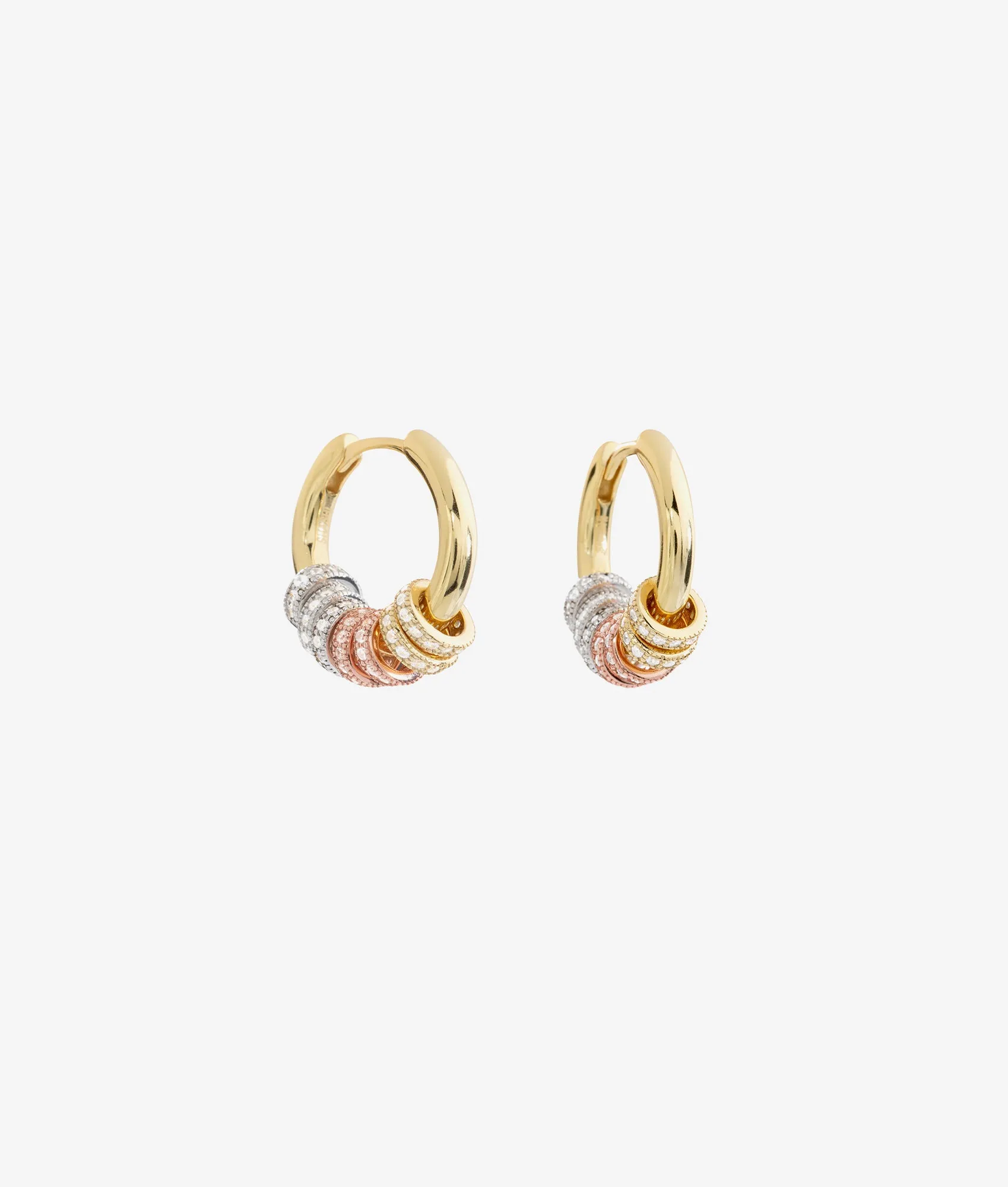 SHASHI Gaia Pave Hoop Earrings sold by Splendid