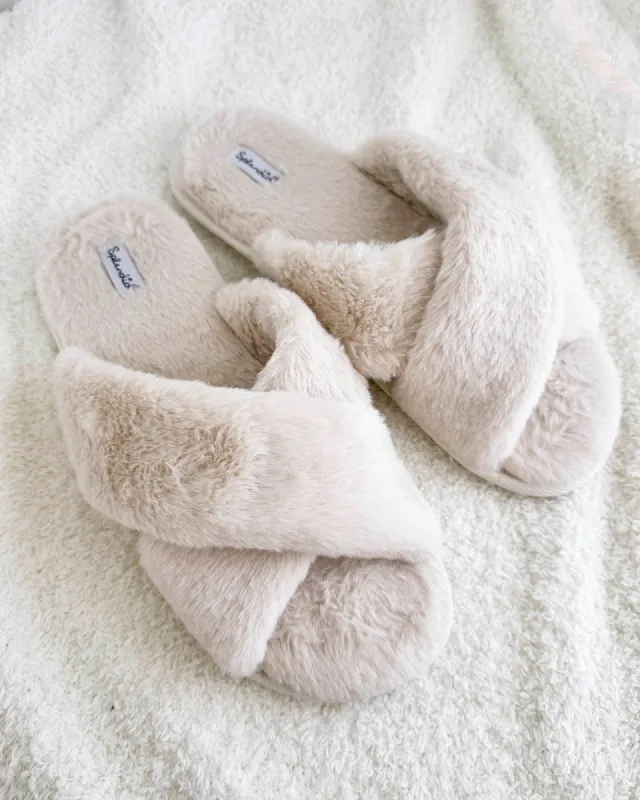 Ivory Criss Cross Slipper sold by Splendid