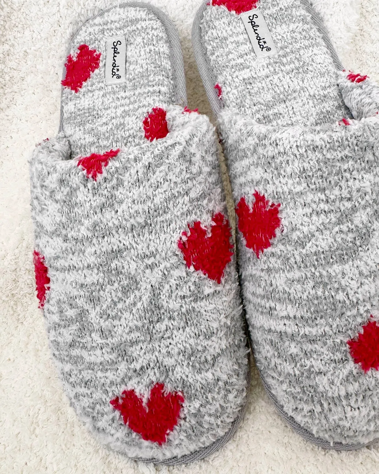 Red Hearts Cozy Slipper Slide sold by Splendid product image thumbnail 2