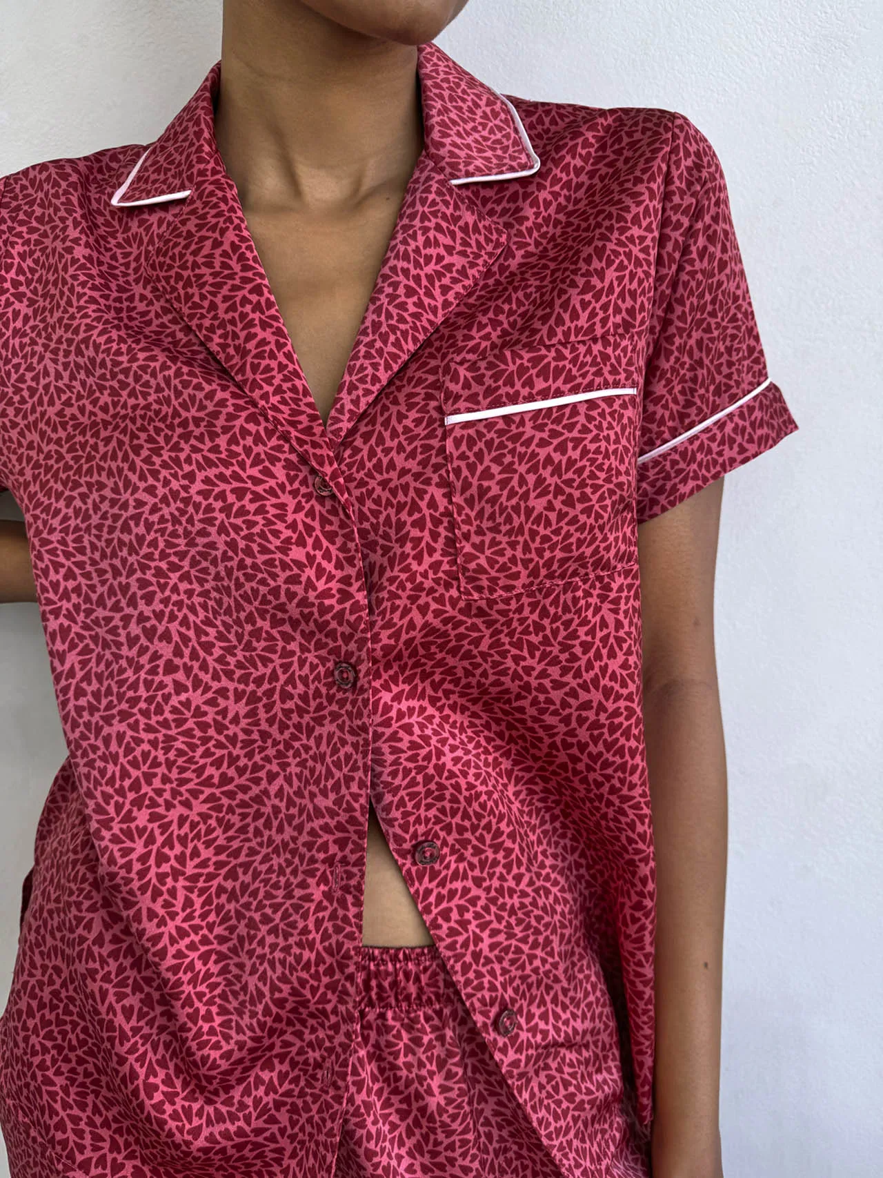 Mini Heart Toss Satin Silk Sleep Set sold by Splendid product image thumbnail 4