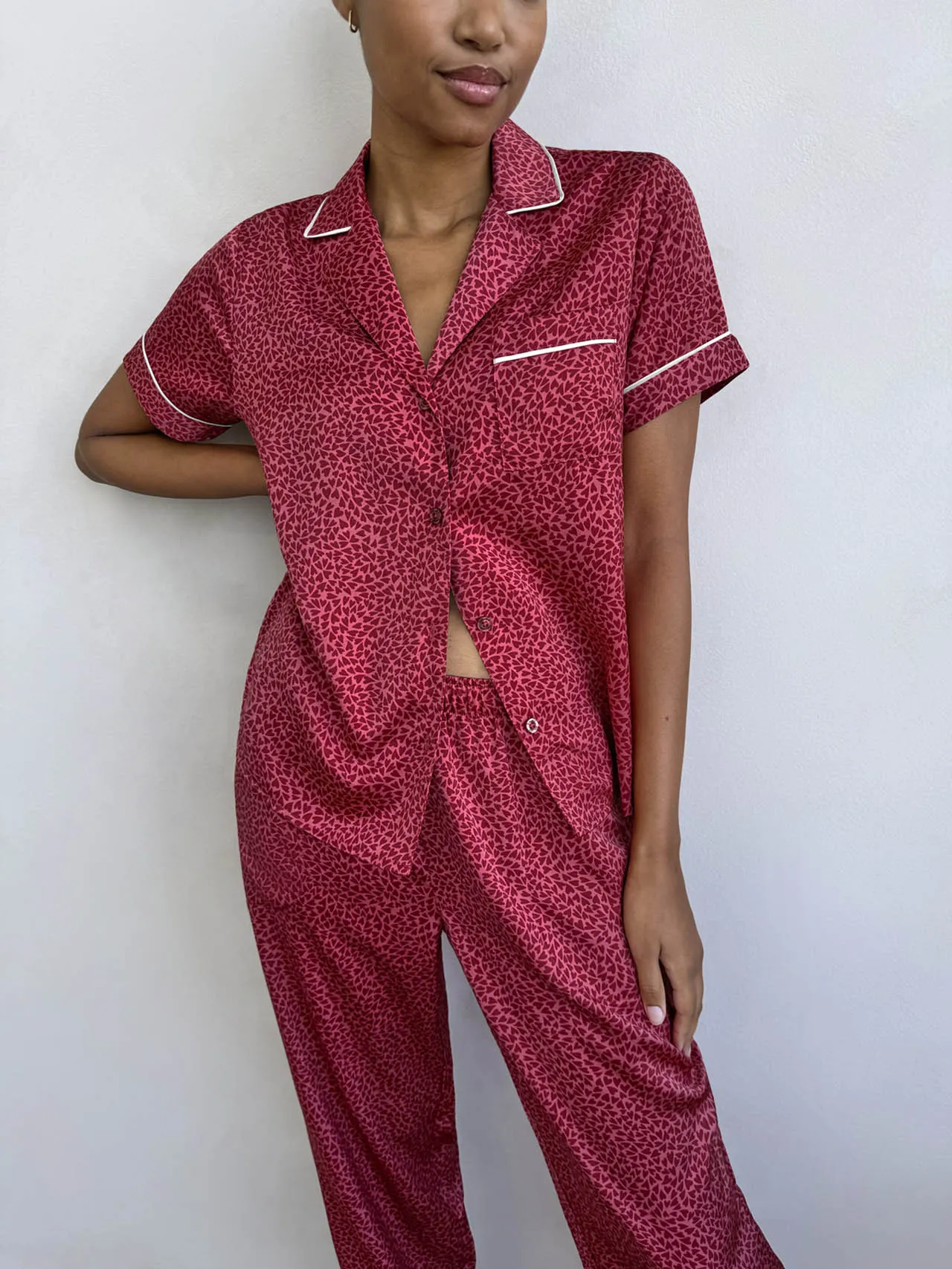 Mini Heart Toss Satin Silk Sleep Set sold by Splendid product image thumbnail 3