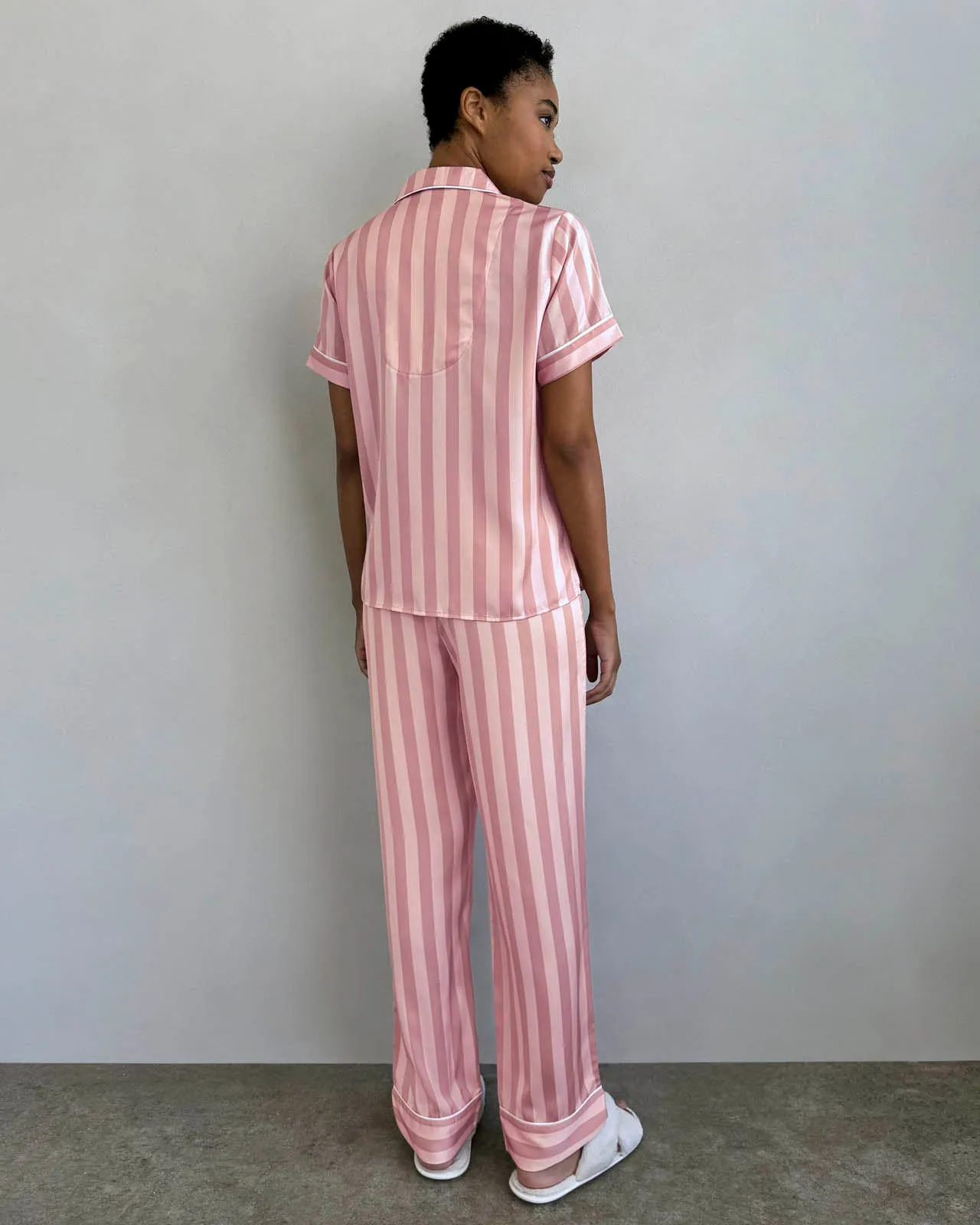 Cabana Stripe Satin Silk Sleep Set sold by Splendid product image thumbnail 5