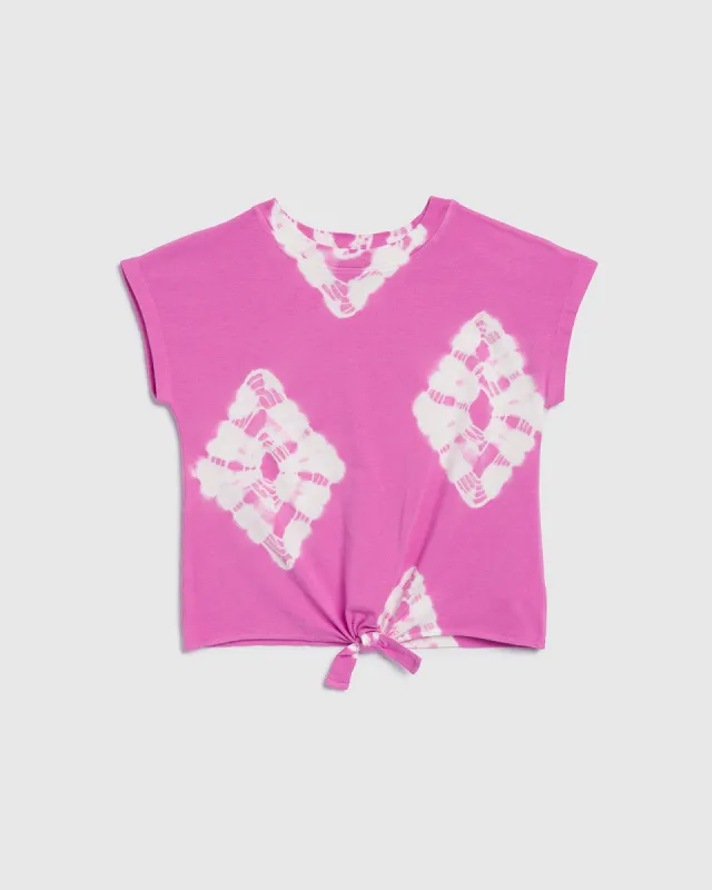 Girls Topaz Tie Dye Short Sleeve Tee sold by Splendid