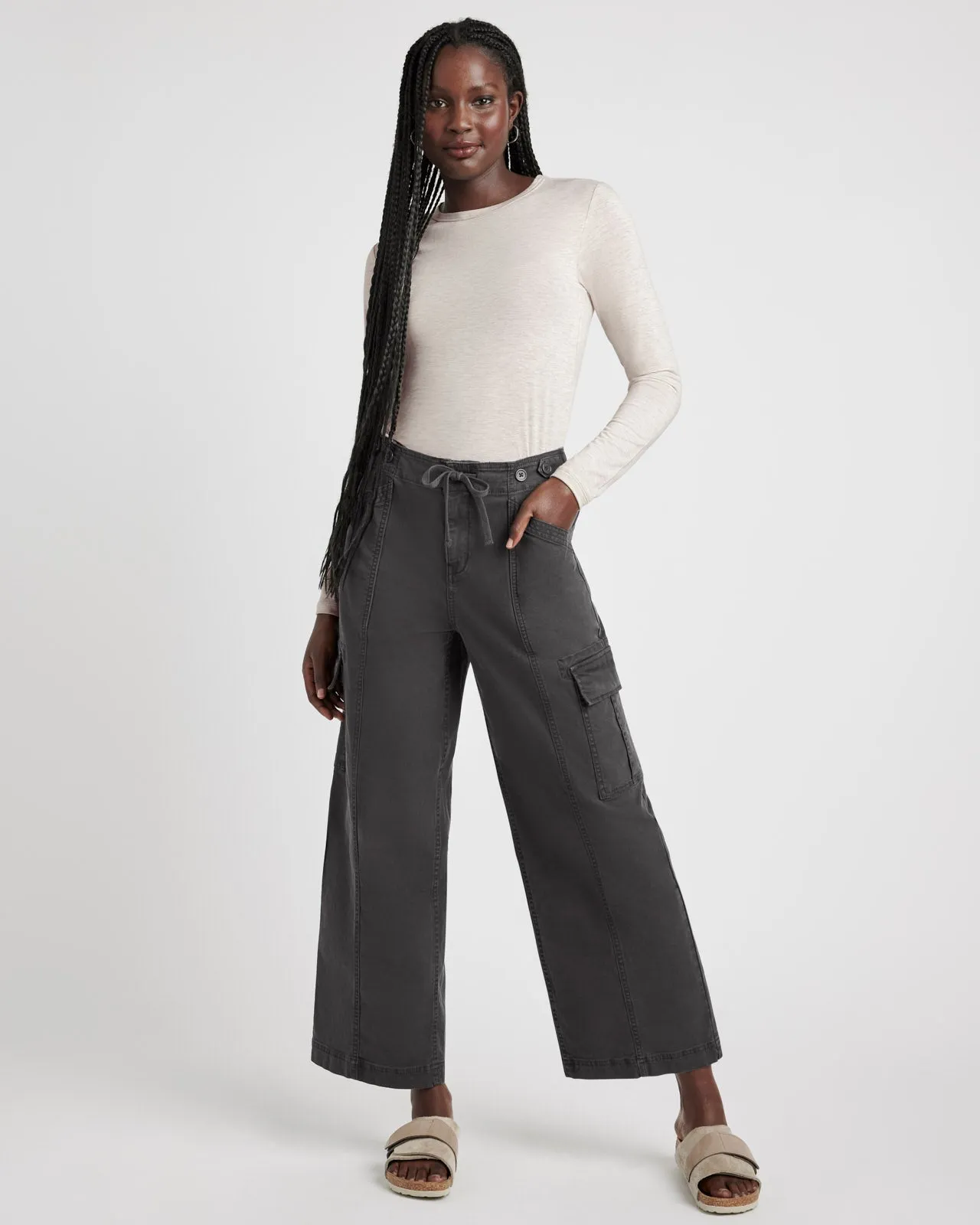 Long Sleeve Rib Tee sold by Splendid product image thumbnail 5