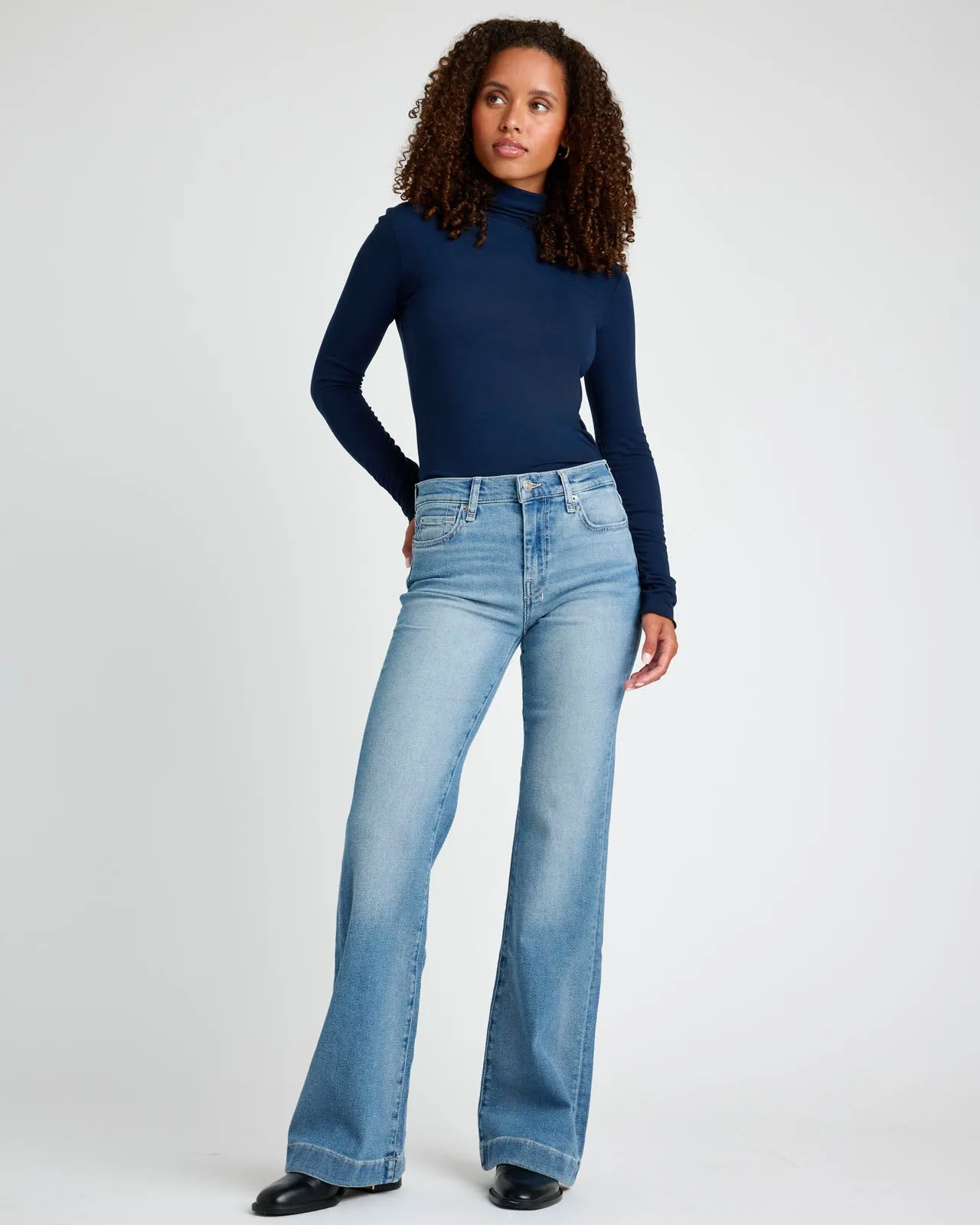 Dark Wash Trouser Jean sold by Splendid product image thumbnail 3