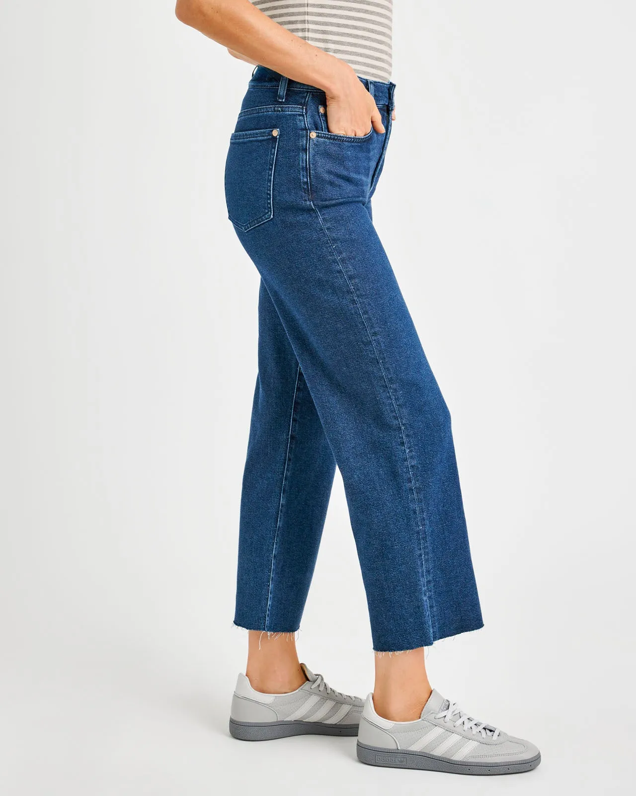 Cropped Wide Leg Raw Hem Jean sold by Splendid product image thumbnail 4
