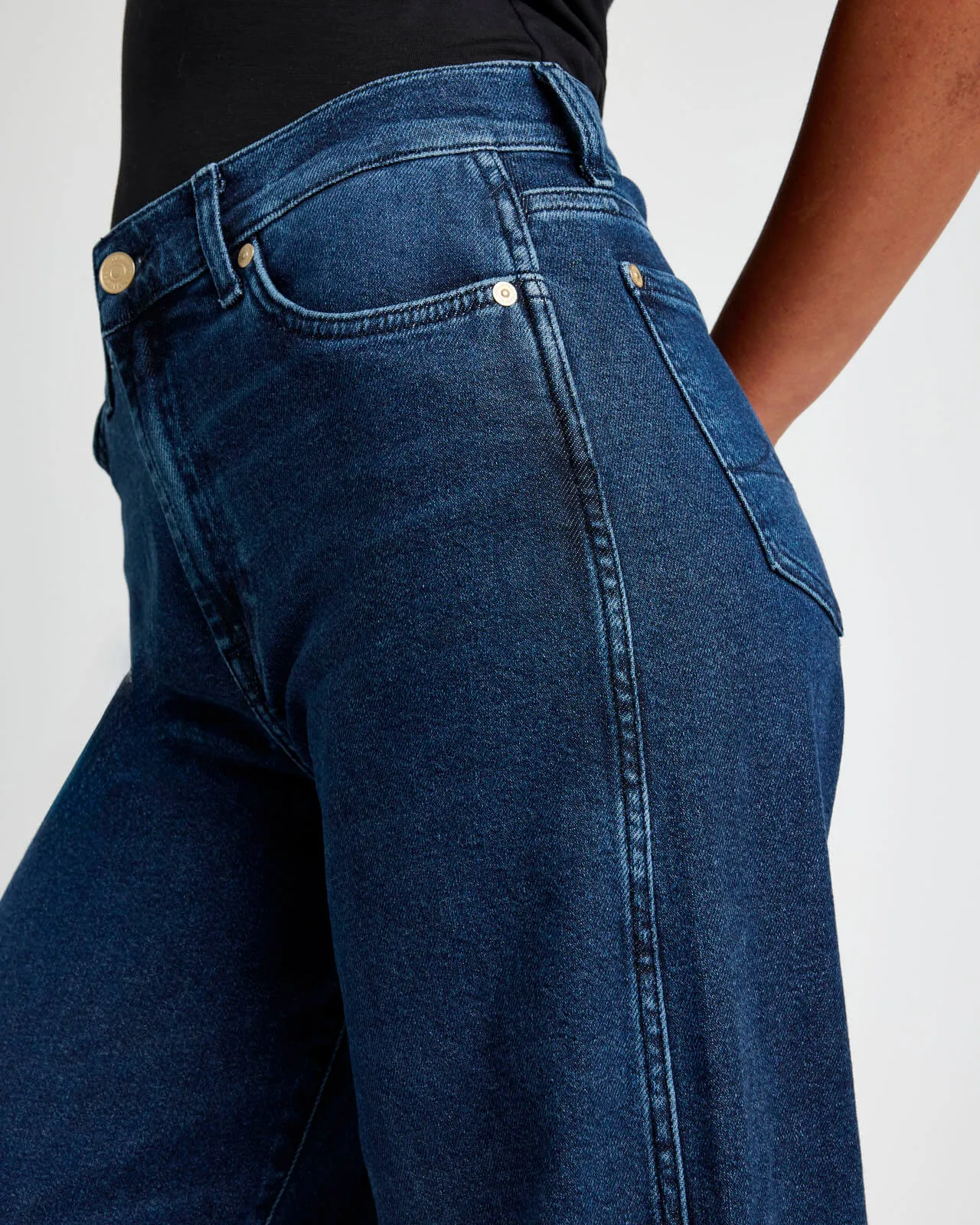 Slim Palazzo Raw Hem Jean sold by Splendid product image thumbnail 3