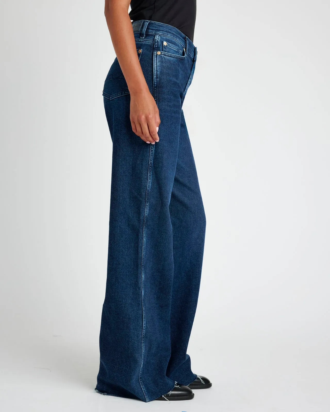 Slim Palazzo Raw Hem Jean sold by Splendid product image thumbnail 4