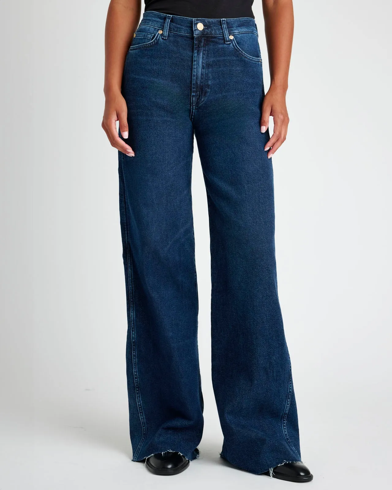Slim Palazzo Raw Hem Jean sold by Splendid