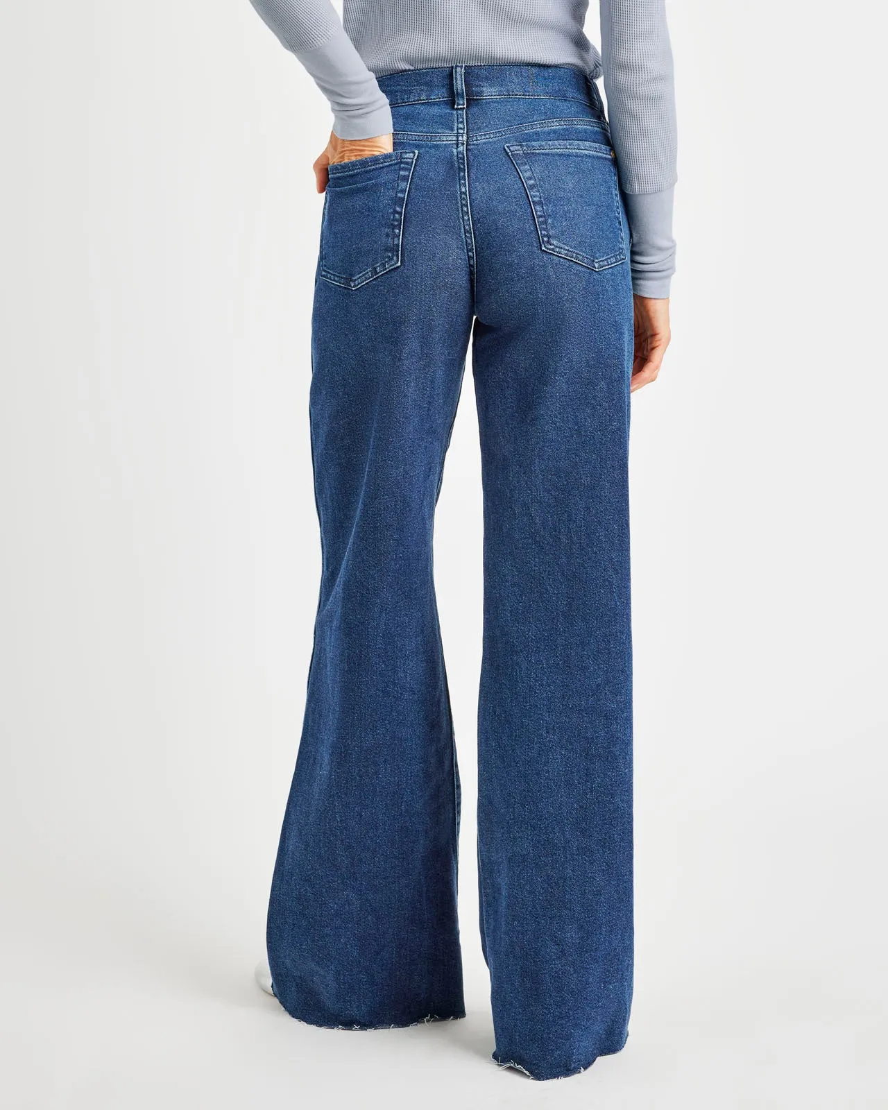 Light Wash Straight Leg Raw Hem Jean sold by Splendid product image thumbnail 5