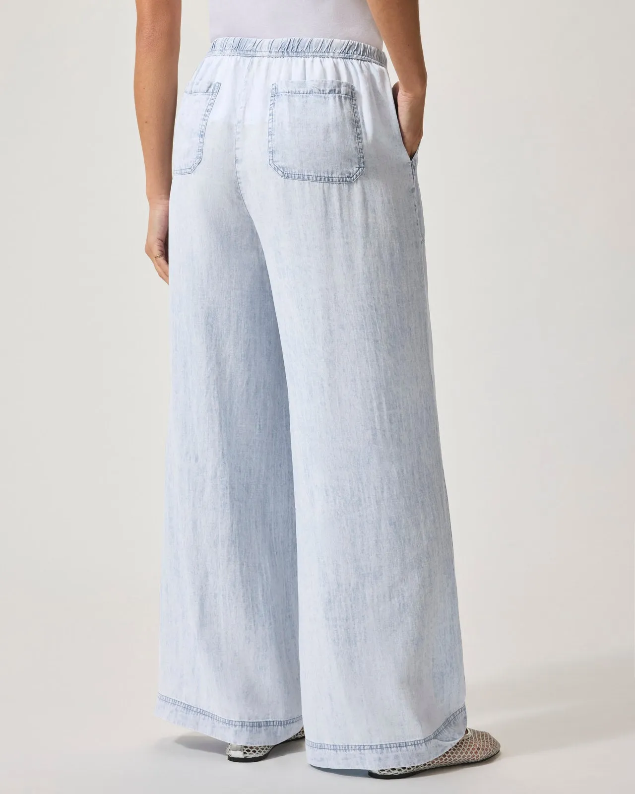 Bleached Indigo Angie Palazzo Pant sold by Splendid product image thumbnail 5