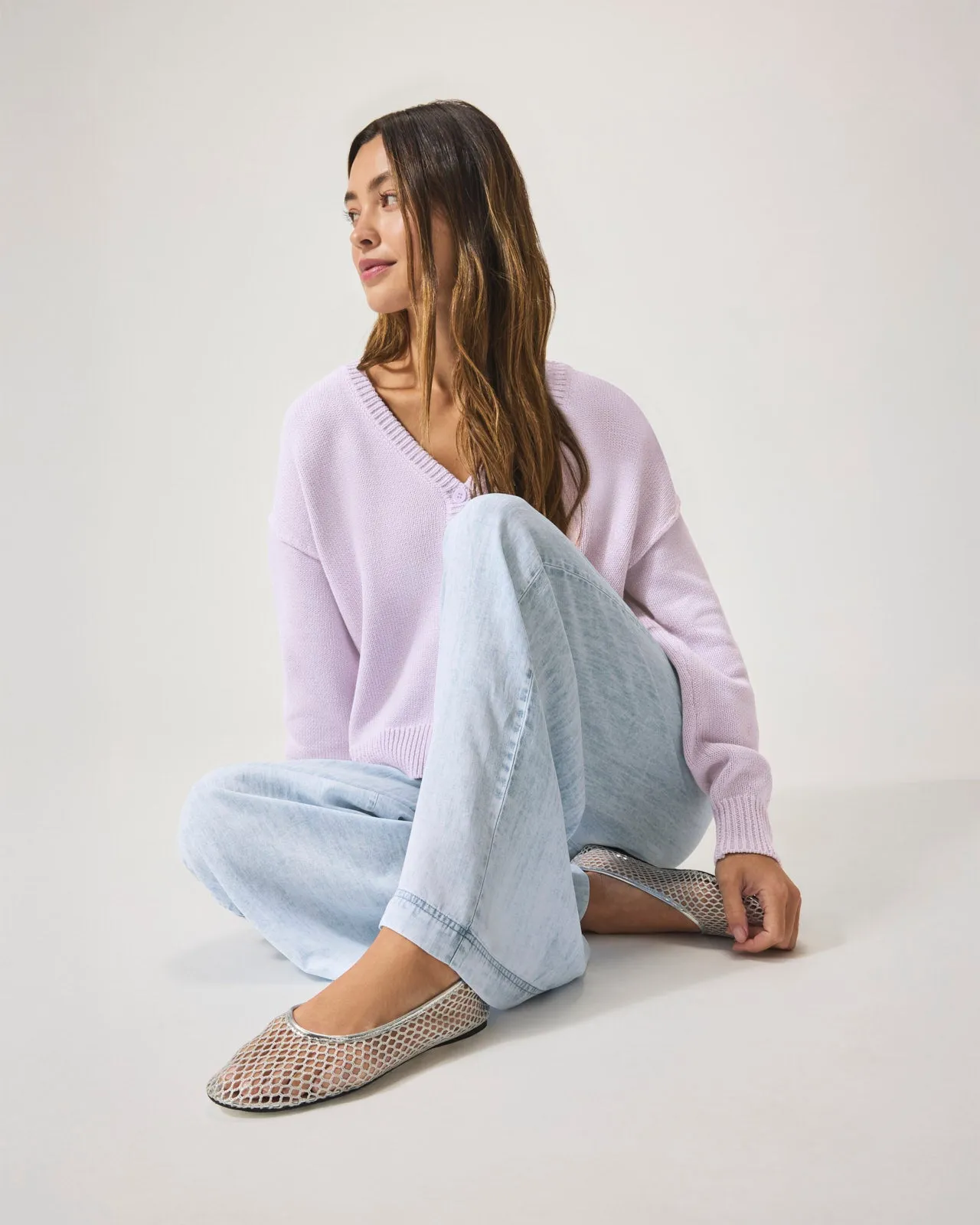 Bleached Indigo Angie Palazzo Pant sold by Splendid product image thumbnail 3