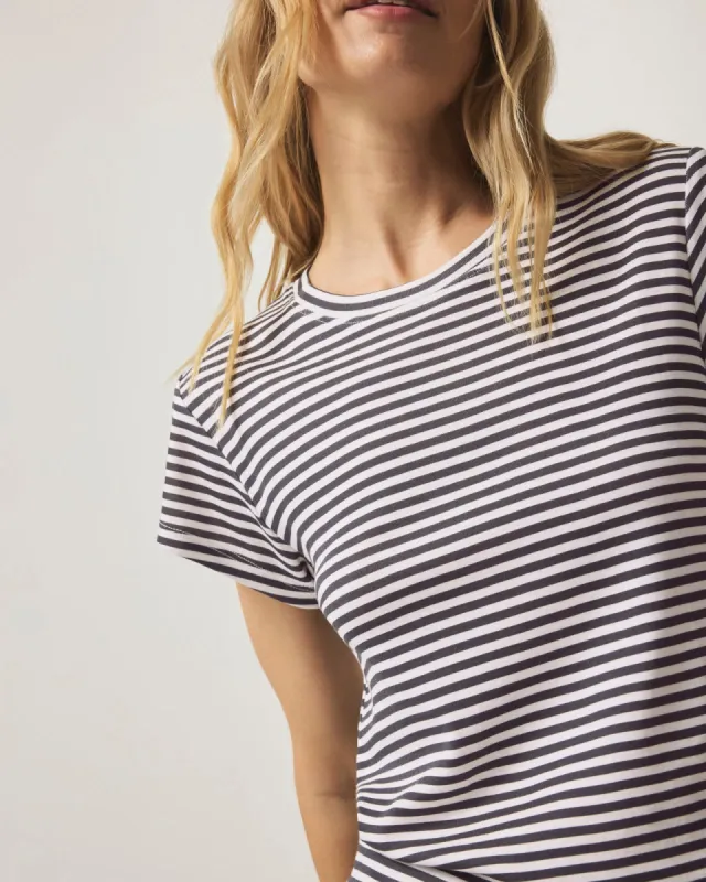 Faye Crewneck Stripe Tee sold by Splendid