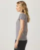 Faye Crewneck Stripe Tee sold by Splendid
