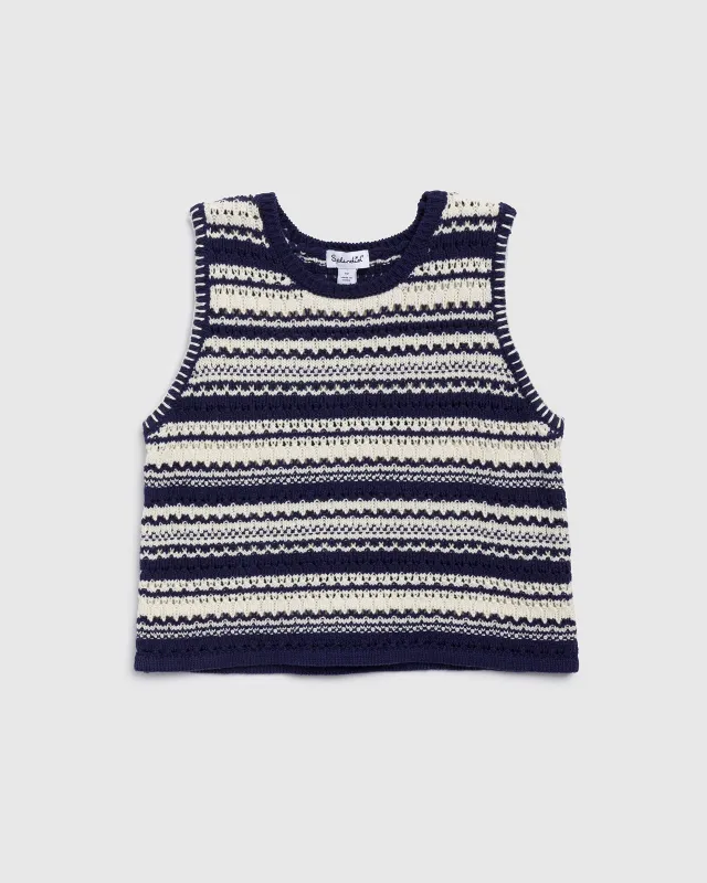 Girls Stripe Sweater Tank sold by Splendid