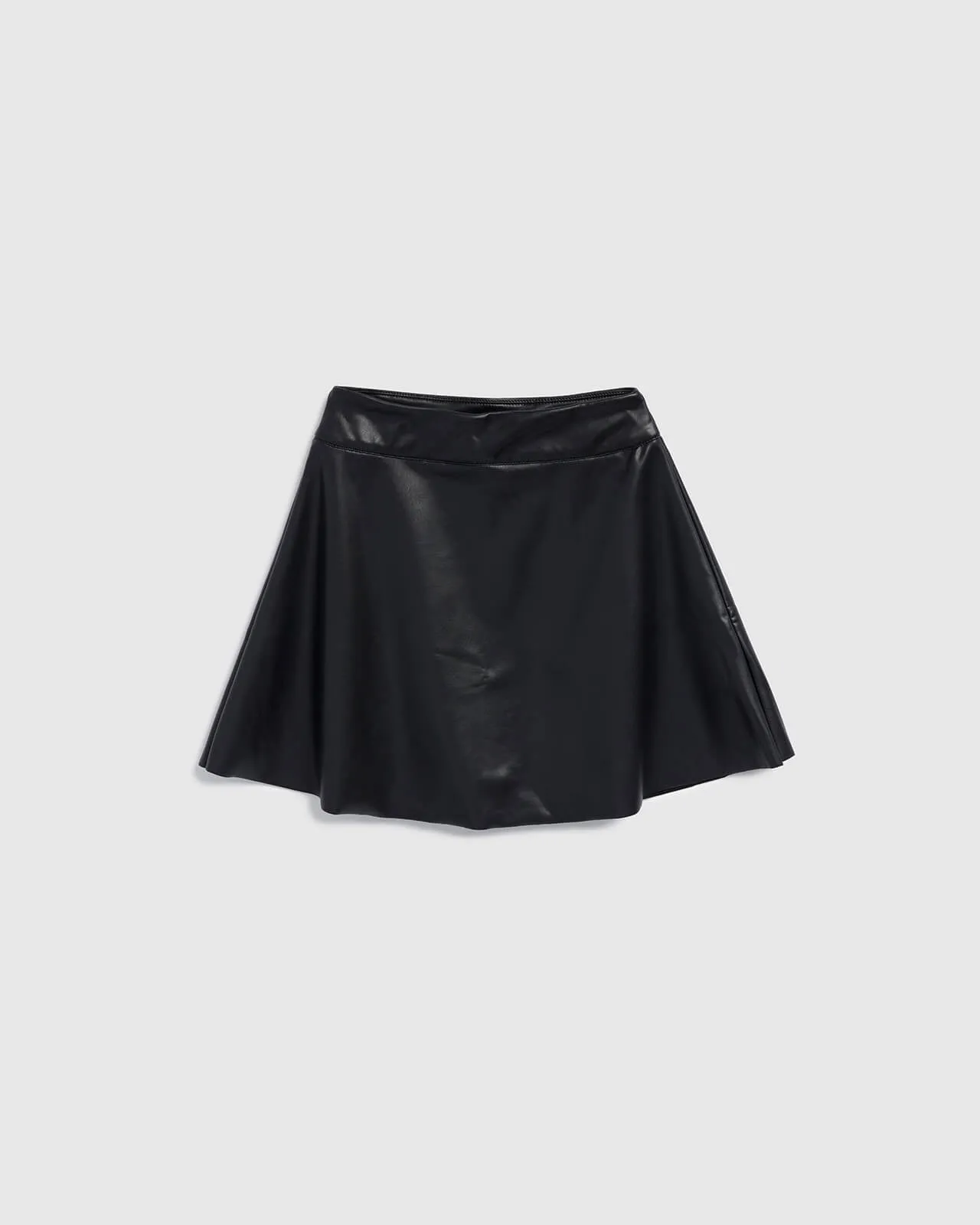 Girls Faux Leather Pleated Skirt sold by Splendid