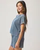 Indigo Lounge Short Sleeve Sweatshirt sold by Splendid