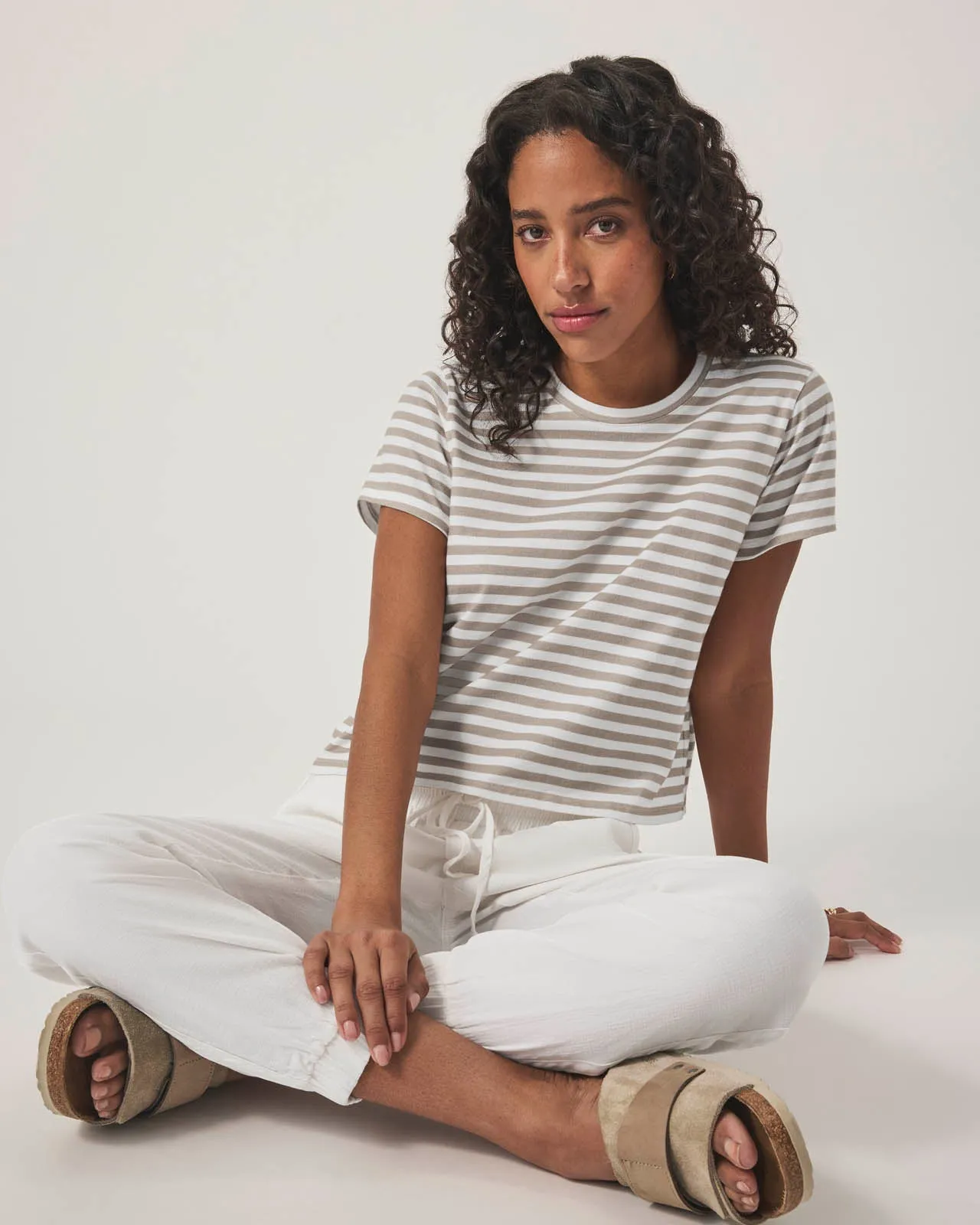 Louisa Short Sleeve Stripe Tee sold by Splendid product image thumbnail 5