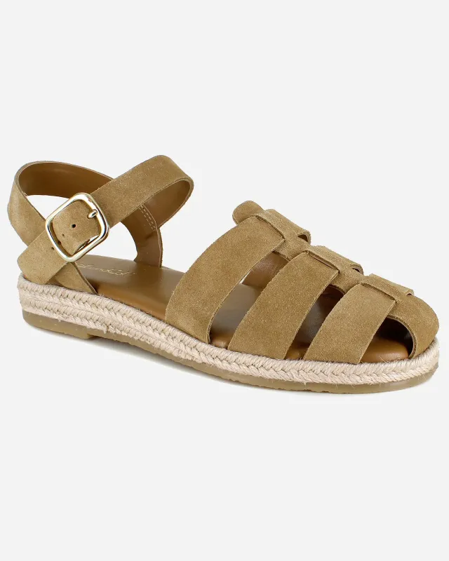 Row Sandal in Honey Beige sold by Splendid
