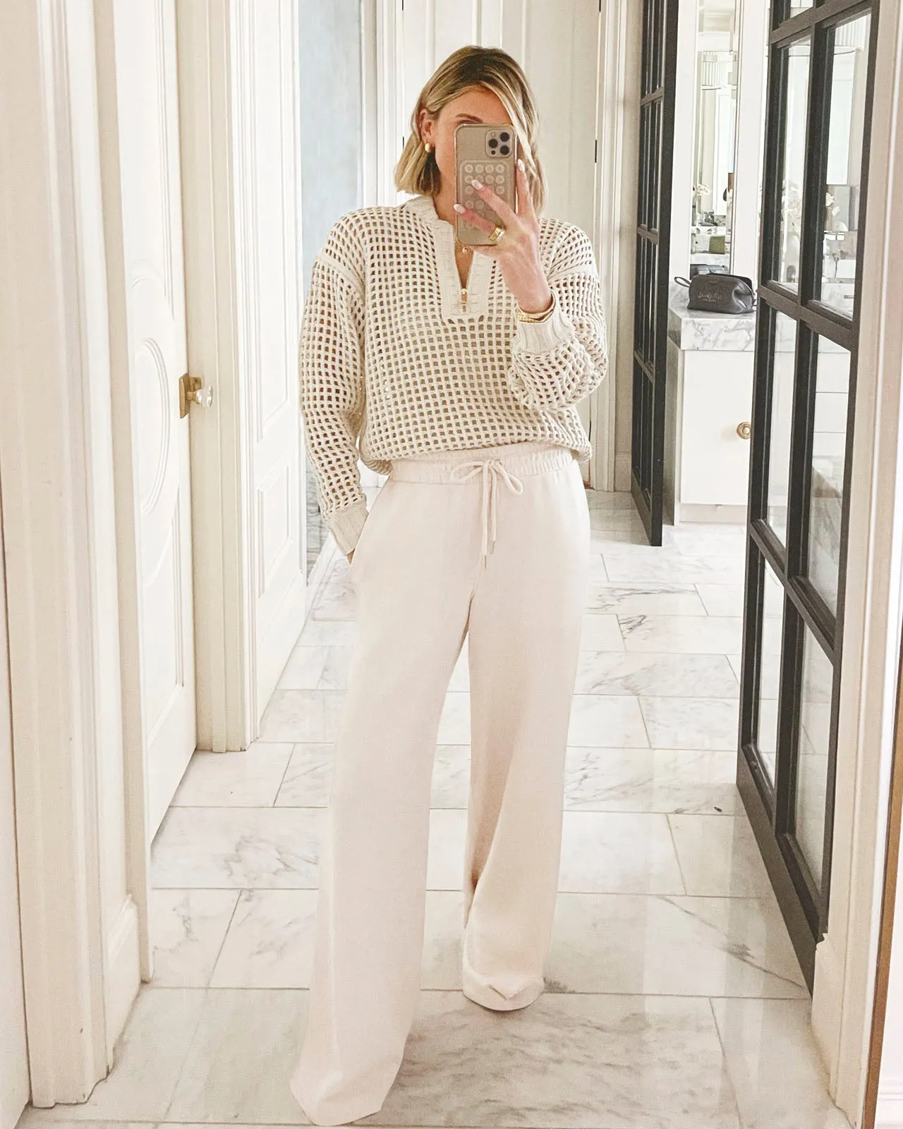 Splendid x @Cellajaneblog Rib Scuba Wide Leg Pant sold by Splendid product image thumbnail 2