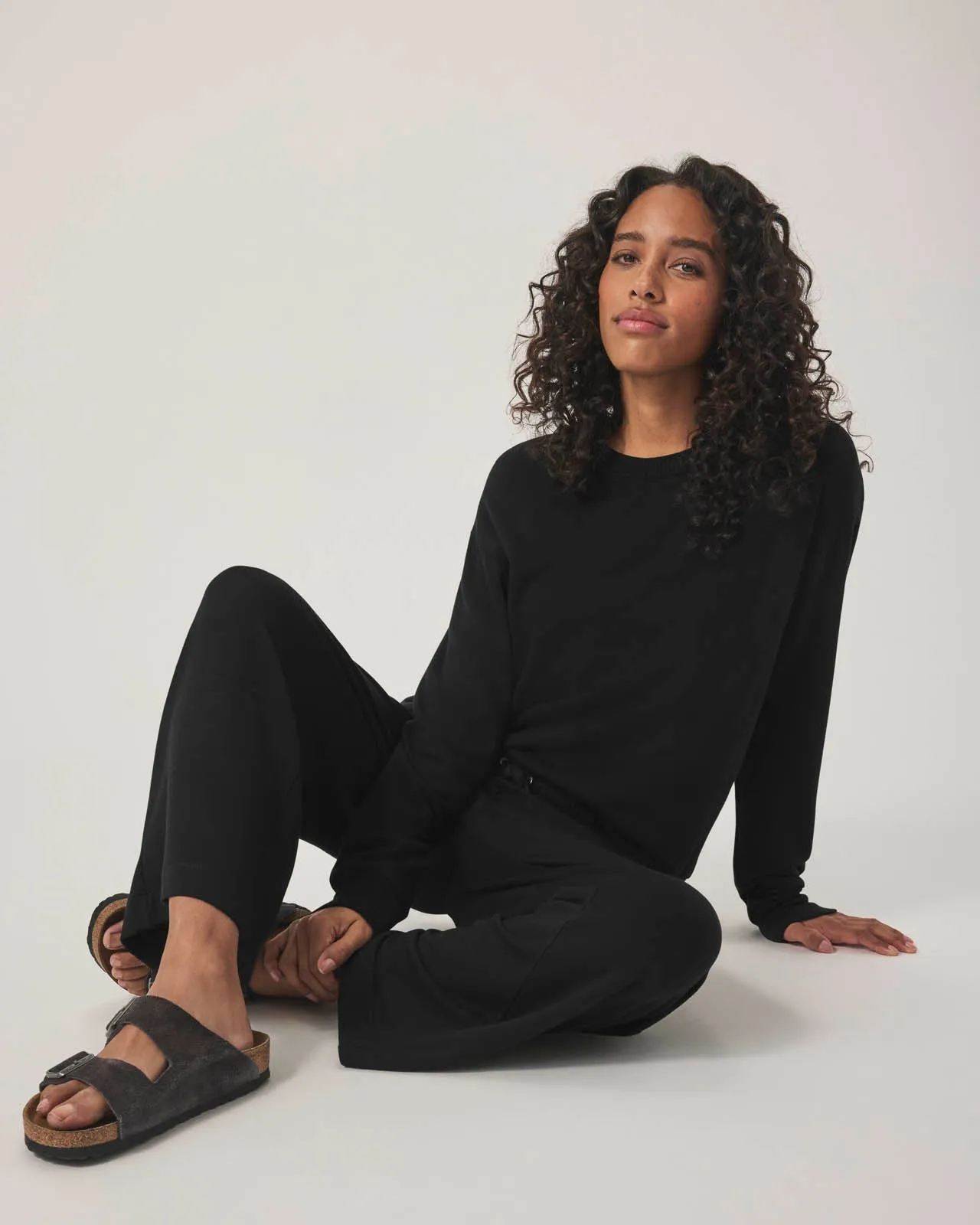 Supersoft Crop Wide Leg Pant sold by Splendid product image thumbnail 3