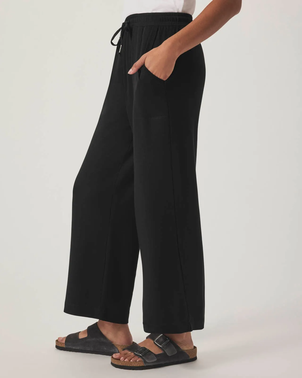 Supersoft Crop Wide Leg Pant sold by Splendid product image thumbnail 4