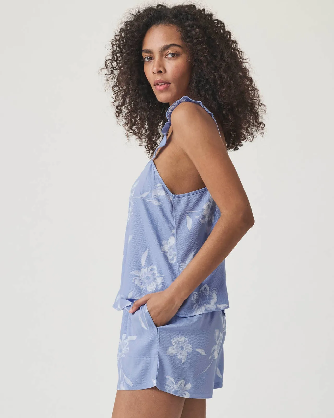 Down the Aisle Floral Cami and Boxer Sleep Set sold by Splendid product image thumbnail 4