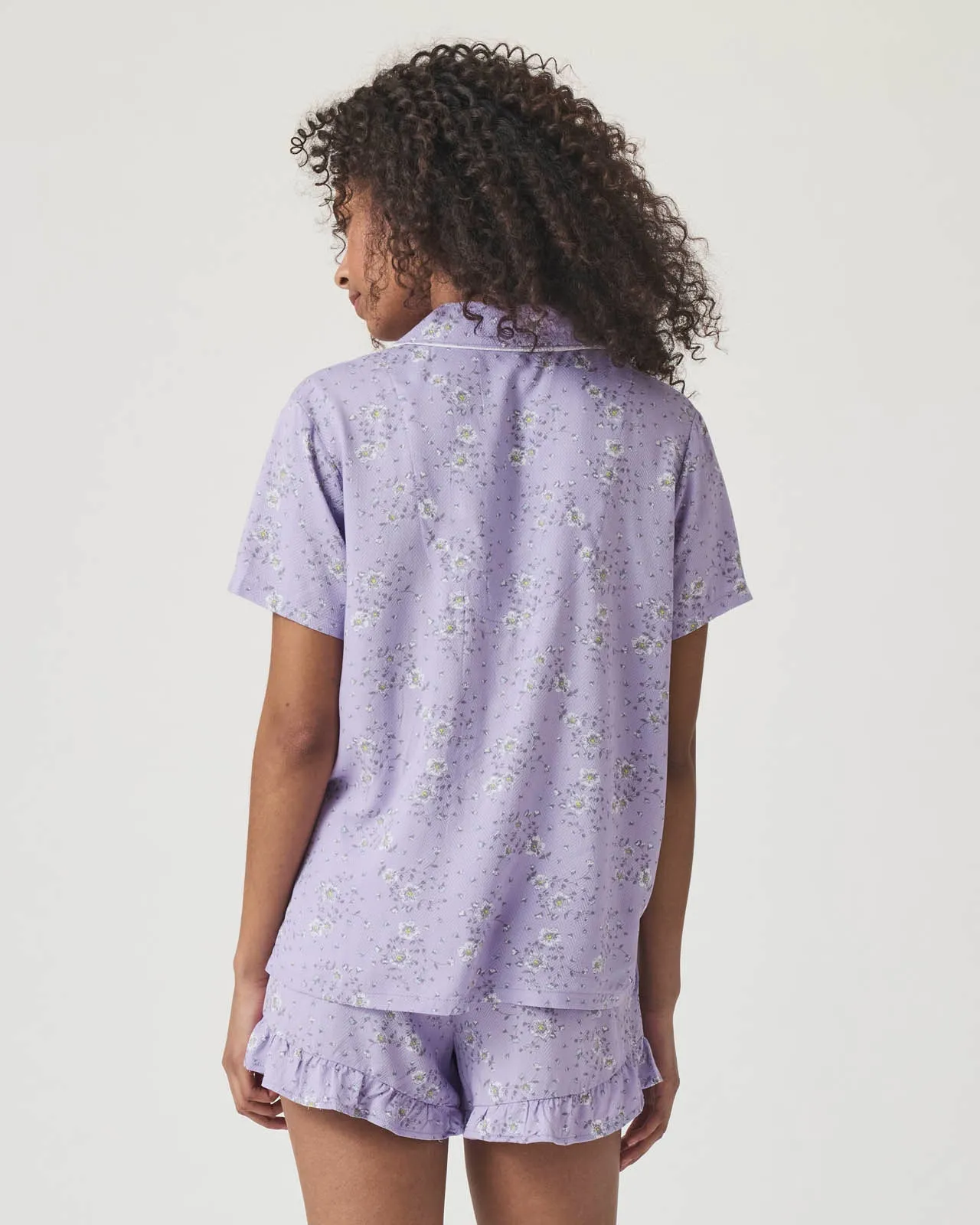 Whisper Floral Notch Collar and Short Sleep Set sold by Splendid product image thumbnail 5