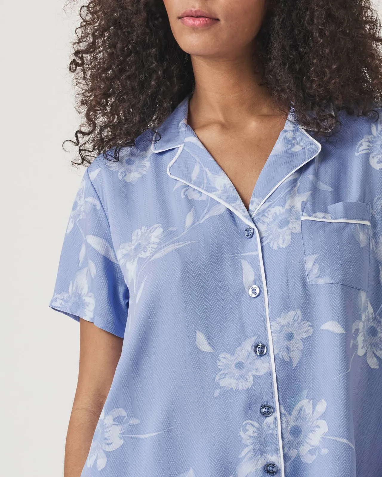 Down the Aisle Floral Notch Collar and Short Sleep Set sold by Splendid product image thumbnail 3