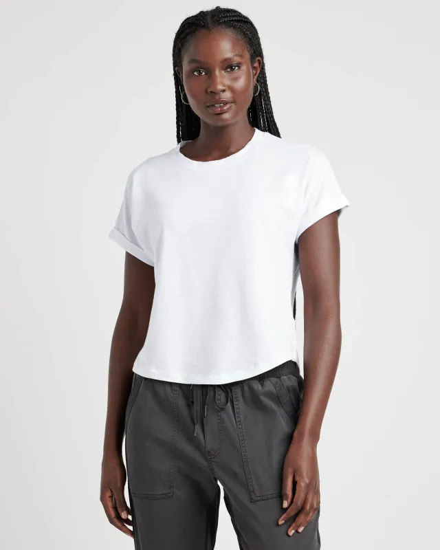 Skye Short Sleeve Slub Tee sold by Splendid