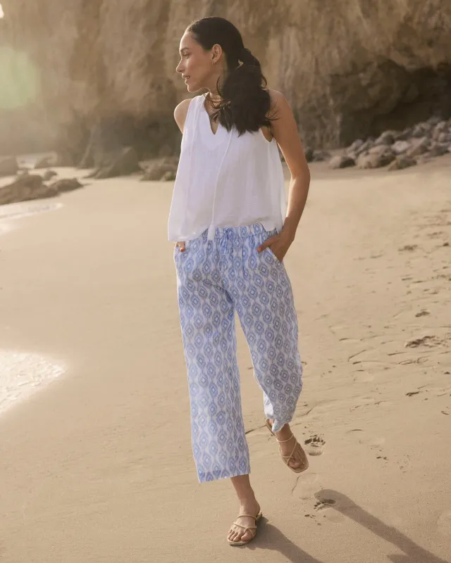 Angie Ikat Crop Wide Leg Pant sold by Splendid