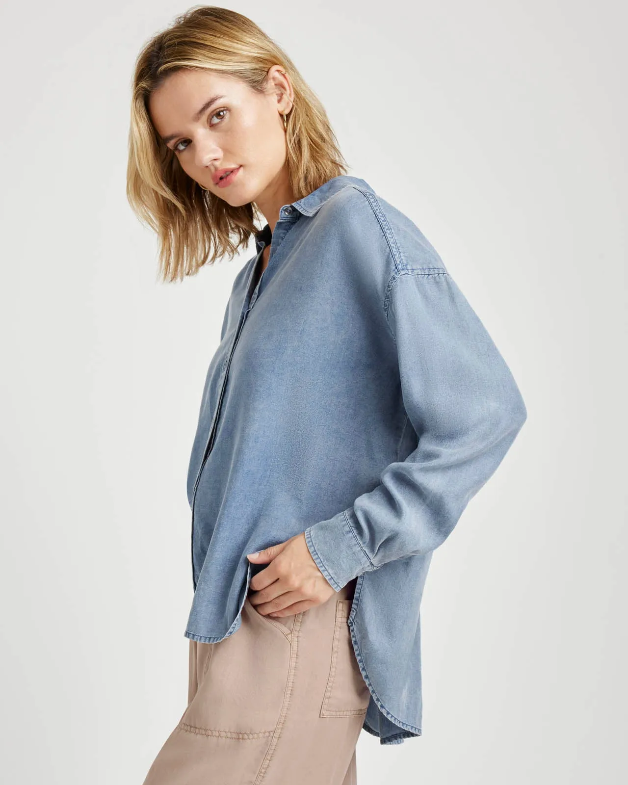 Ella Indigo Button Down sold by Splendid product image thumbnail 2