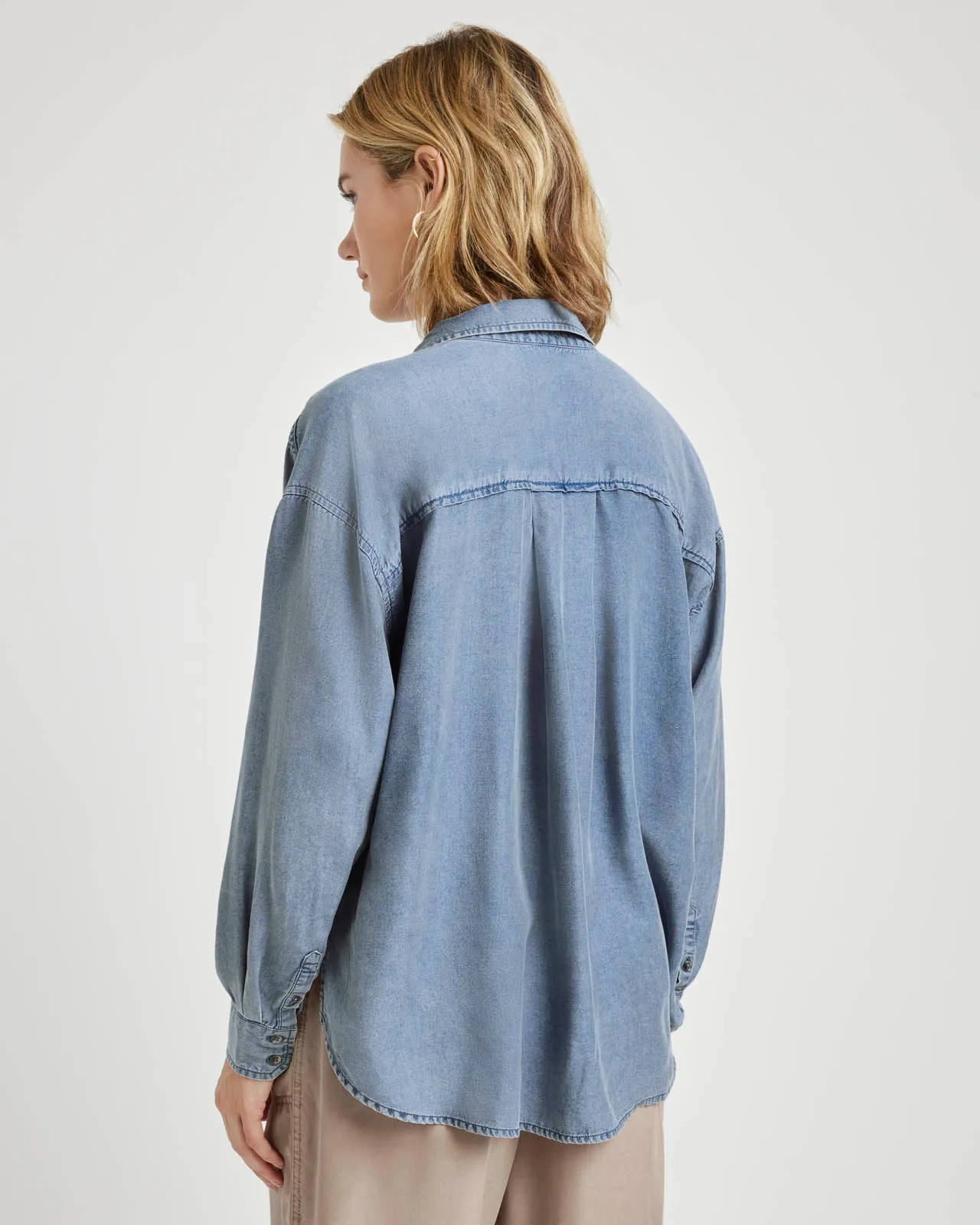 Ella Indigo Button Down sold by Splendid product image thumbnail 3