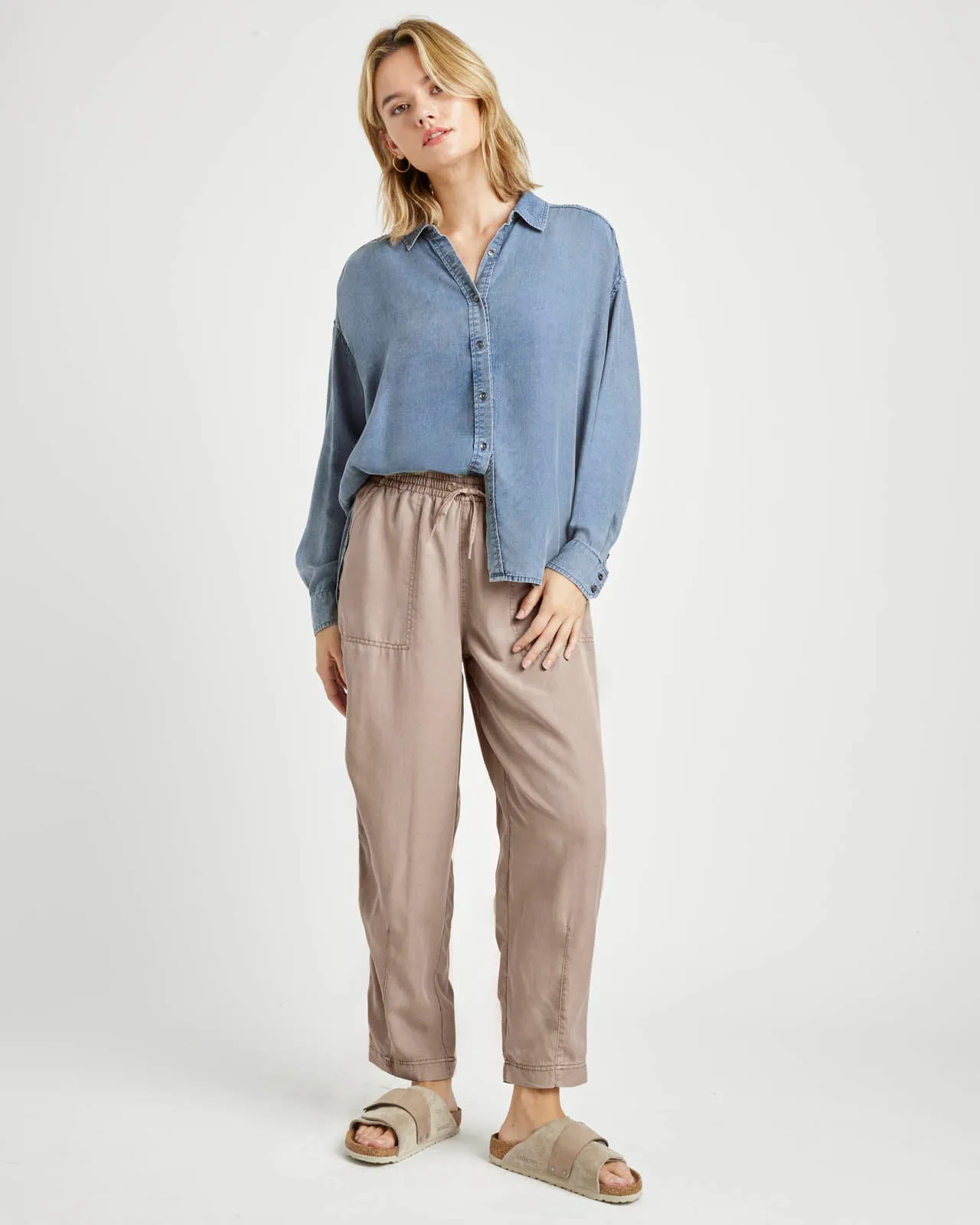 Ella Indigo Button Down sold by Splendid product image thumbnail 4