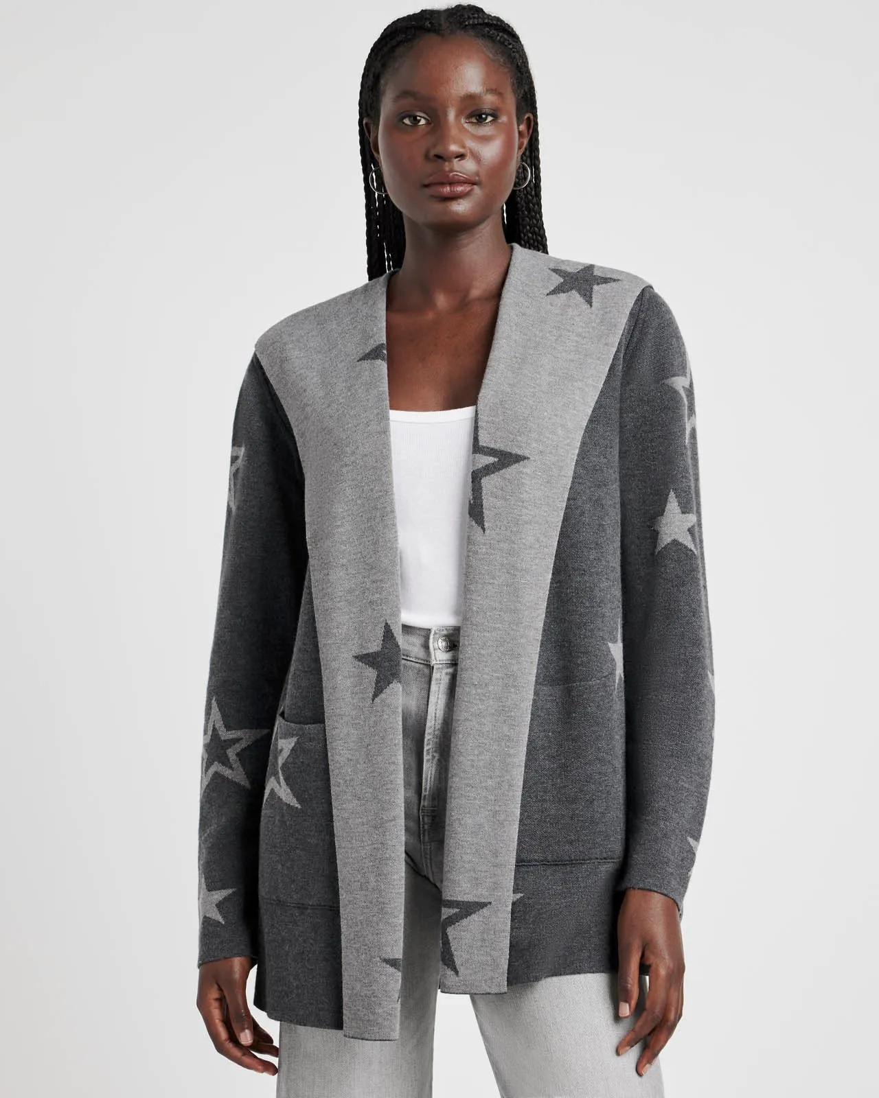 Sydney Cashblend Star Reversible Cardigan sold by Splendid